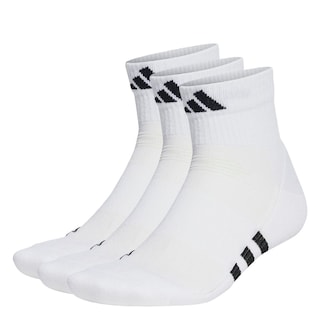 Foto 1 | Calcetines Acolchados Corte Medio 3 Pares Adidas Blanco Unisex