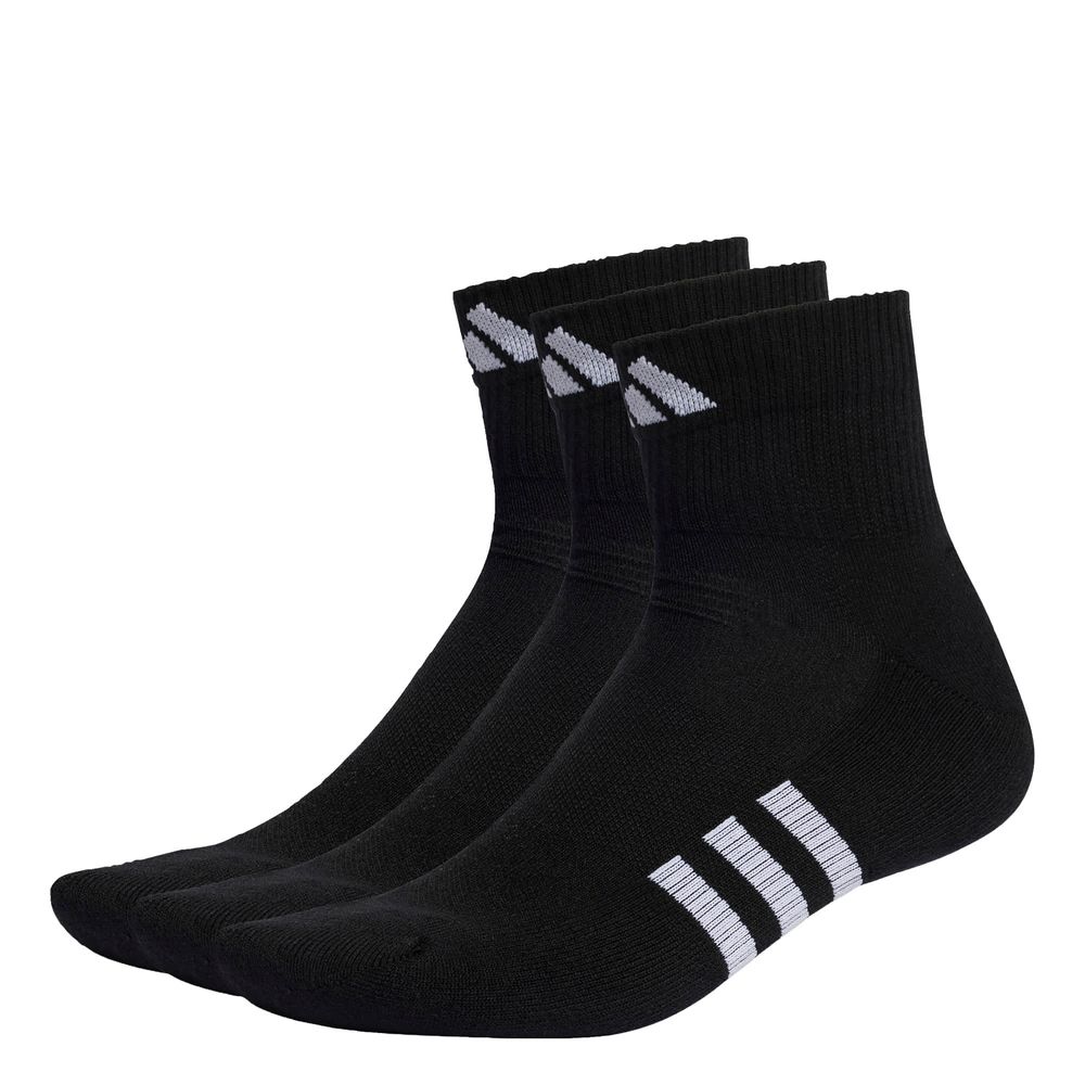 Foto 2 pulgar | Calcetines Acolchados Corte Medio 3 Pares Adidas Negro Unisex