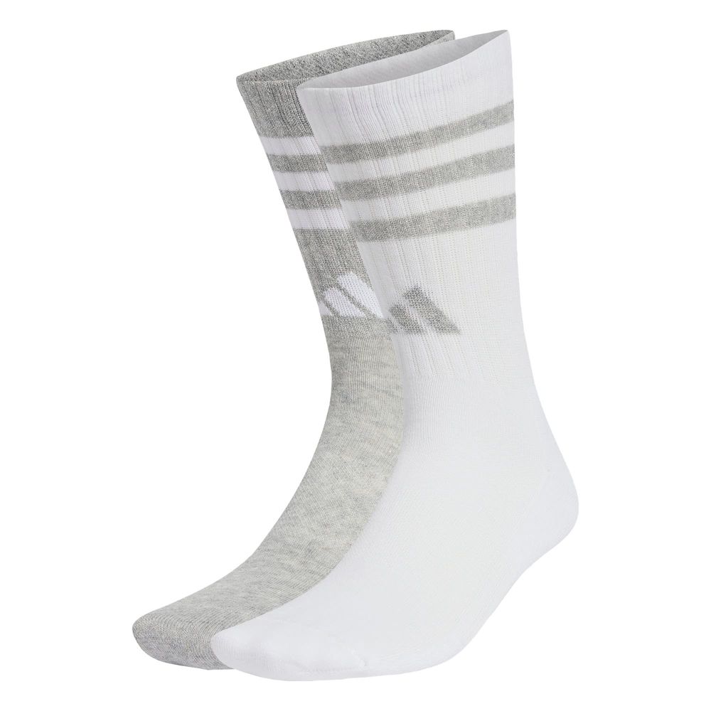 Calcetines Clásicos Sportswear Glam 3 Franjas Acolchadas 2 Pares Adidas Blanco Unisex