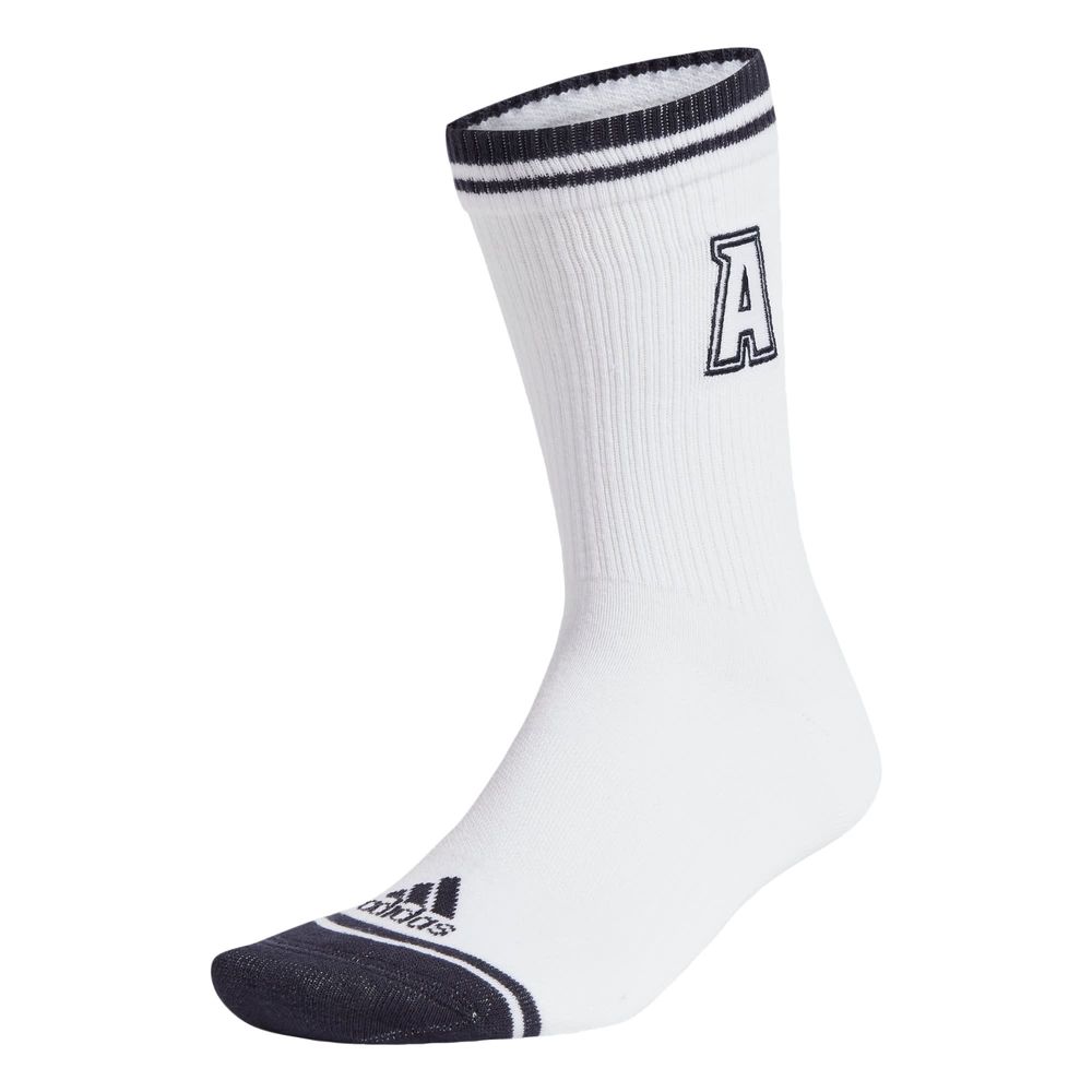 Calcetines Clásicos Sportswear Bordados Y Acolchados 1 Par Adidas Blanco Unisex