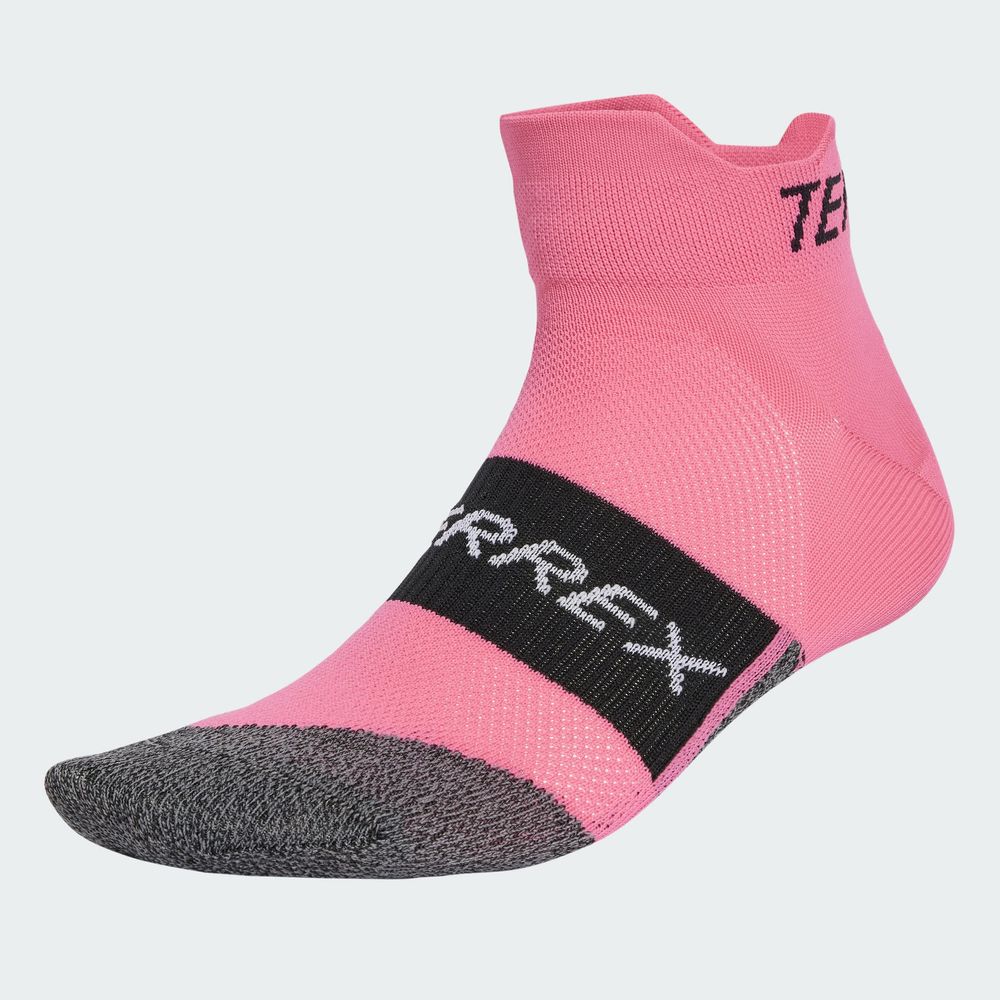 Foto 3 pulgar | Calcetines Al Tobillo Terrex Heat.rdy Trail.running Traxion Adidas Rosa Unisex