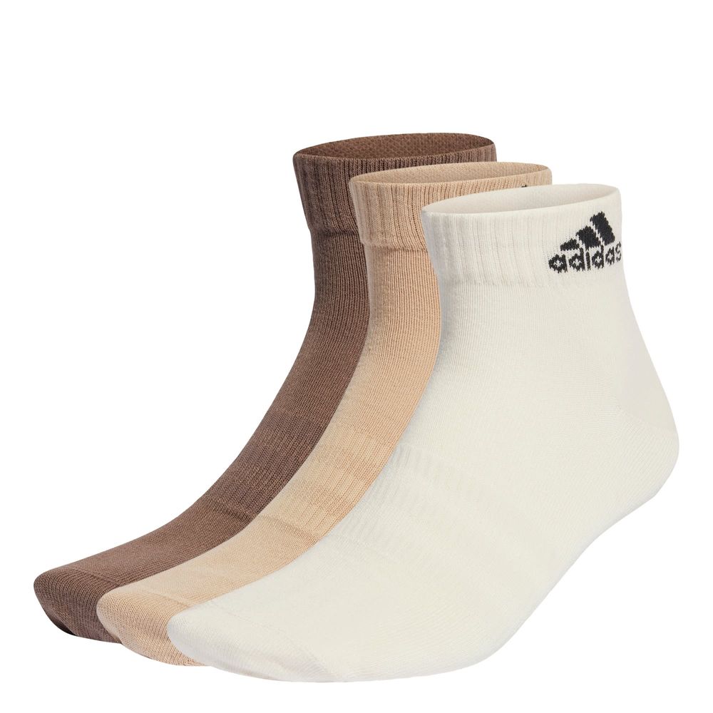 Calcetines Al Tobillo Delgados Y Livianos 3 Pares Adidas Blanco Unisex