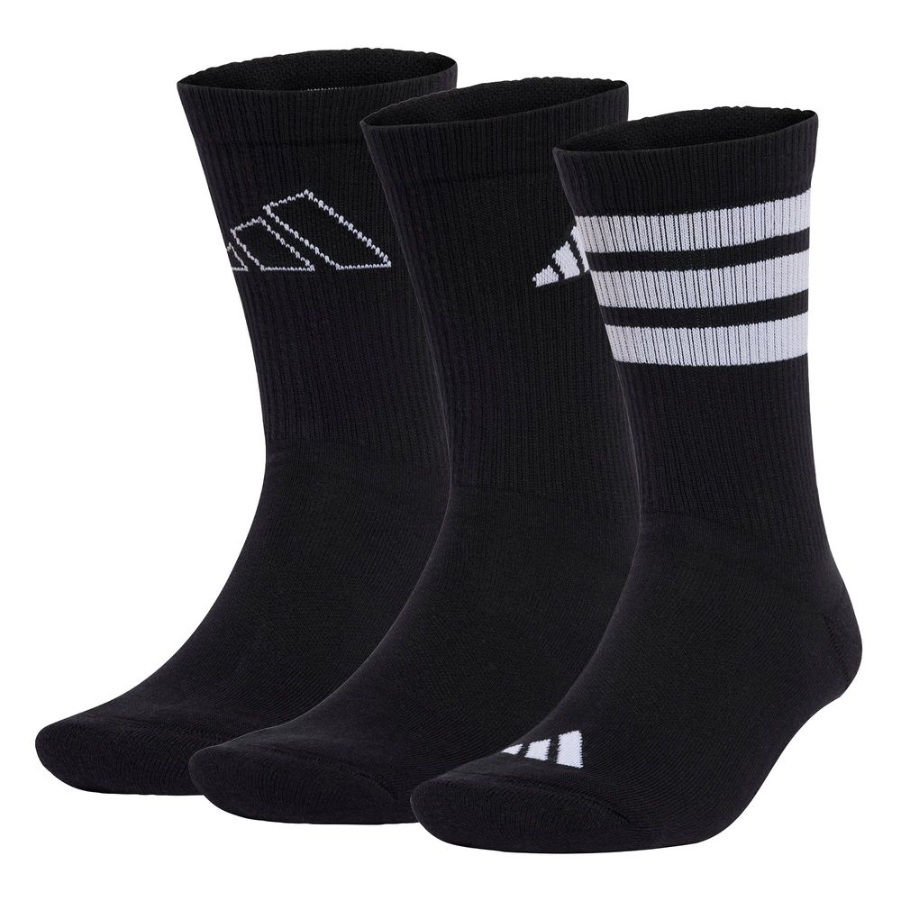 Calcetines Logo 3 Pares Adidas Negro Unisex