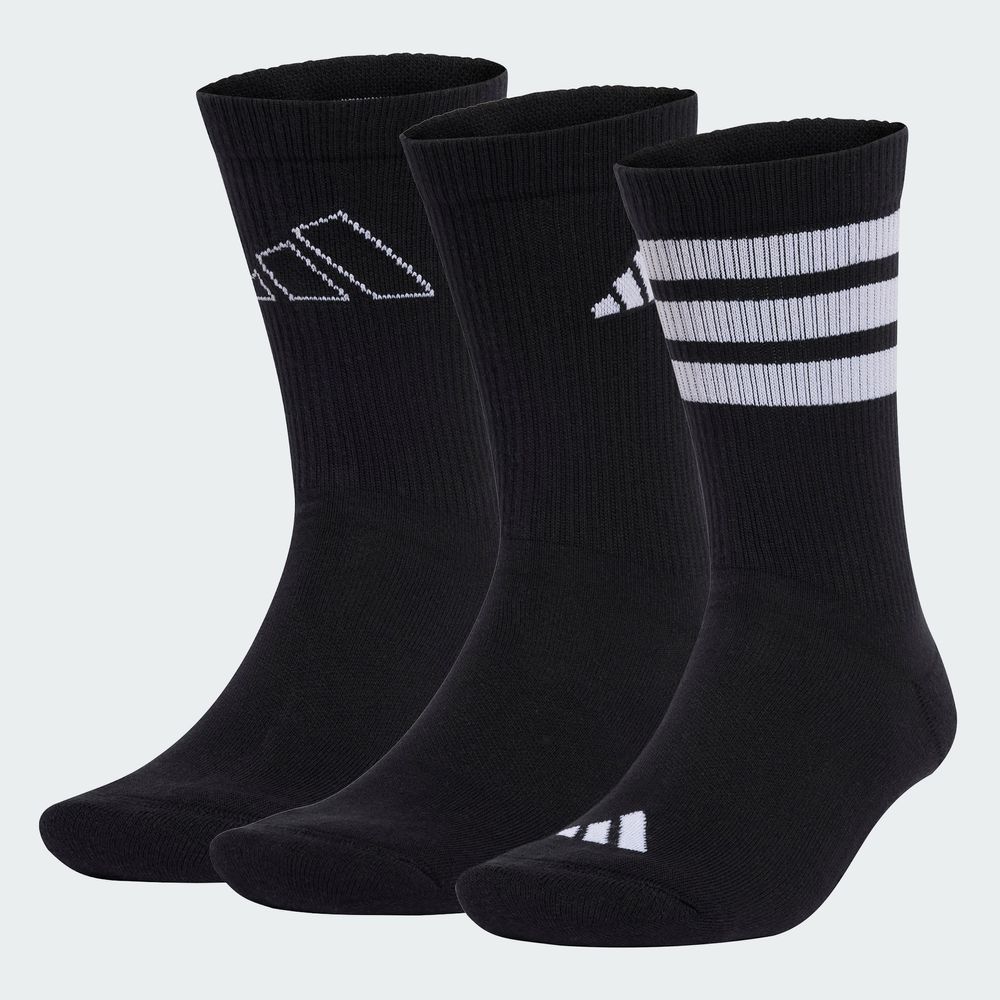 Foto 4 pulgar | Calcetines Logo 3 Pares Adidas Negro Unisex