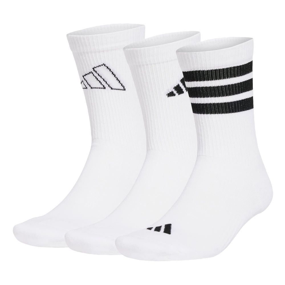 Foto 2 pulgar | Calcetines Logo 3 Pares Adidas Blanco Unisex