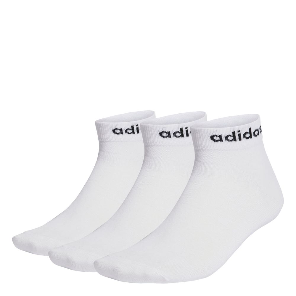 Foto 2 pulgar | Calcetines Al Tobillo Linear 3 Pares Adidas Blanco Unisex