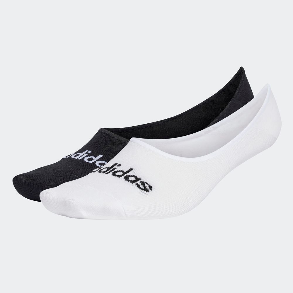 Foto 2 | Calcetines Delgados Lineales Ballerina 2 Pares Adidas Blanco Unisex