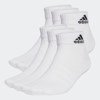 Foto 2 | Calcetines Al Tobillo Thin And Light Sportswear 6 Pares Adidas Blanco Unisex