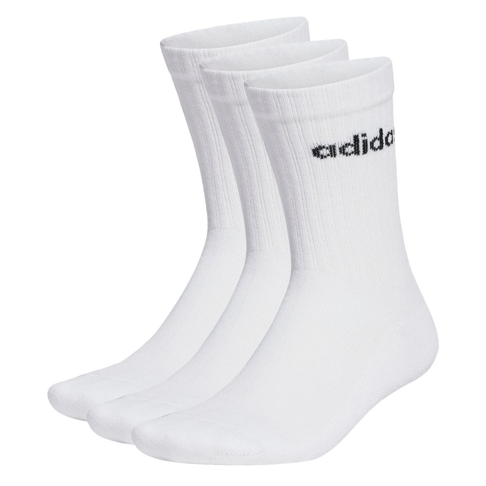 Foto 2 pulgar | Calcetines Acolchados Linear 3 Pares Adidas Blanco Unisex