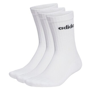 Foto 1 | Calcetines Acolchados Linear 3 Pares Adidas Blanco Unisex