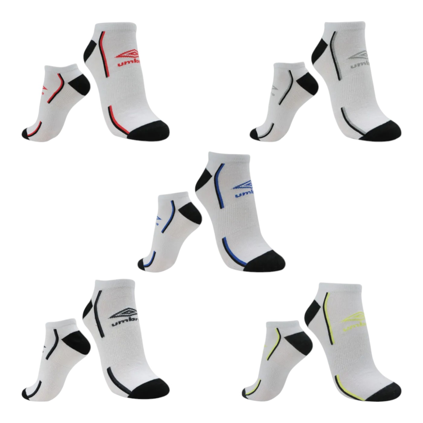 Calcetines Umbro Tin Algodón 5 Pack Multicolor para Hombre