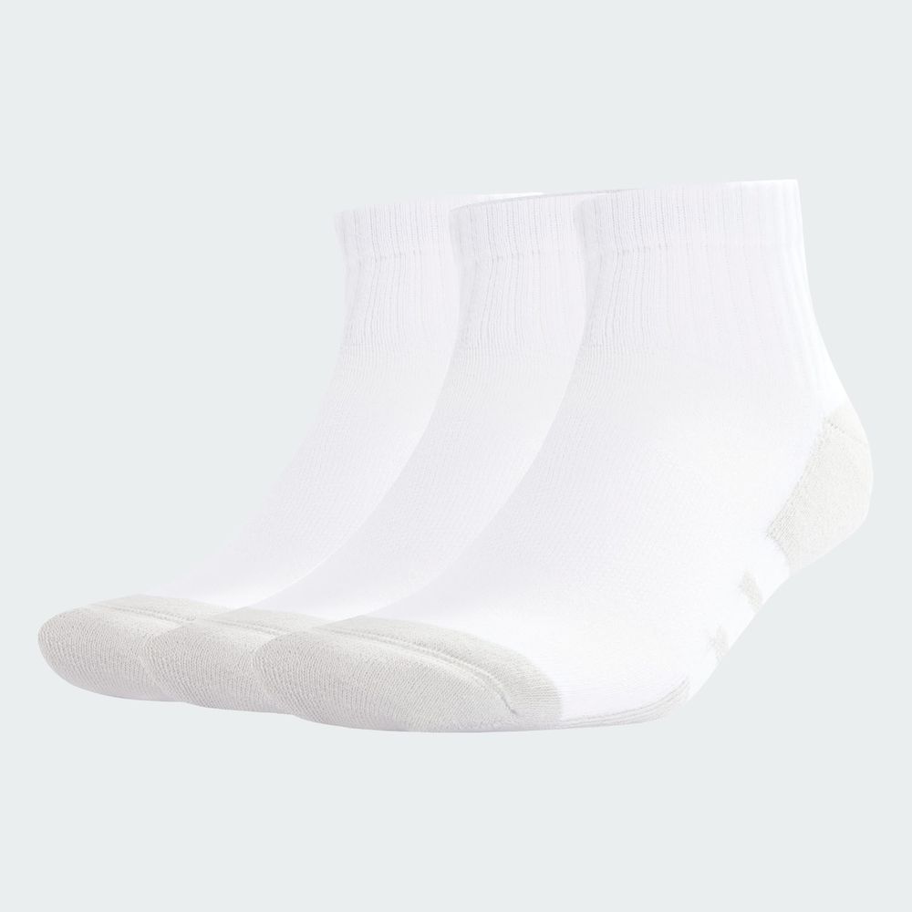 Foto 4 pulgar | Calcetines Essentials Climacool Quarter 3 Pares Adidas Blanco Unisex