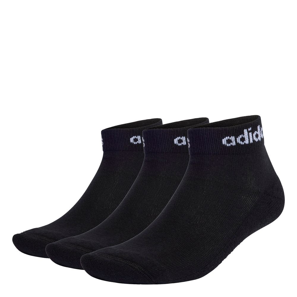 Foto 2 pulgar | Calcetines Al Tobillo Linear 3 Pares Adidas Negro Unisex