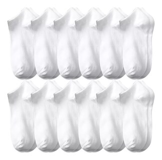 Foto 1 | Calcetines Cortos Unisex Cómodo 12 Pares Eo Safe Imports Esi-18588 Blanco