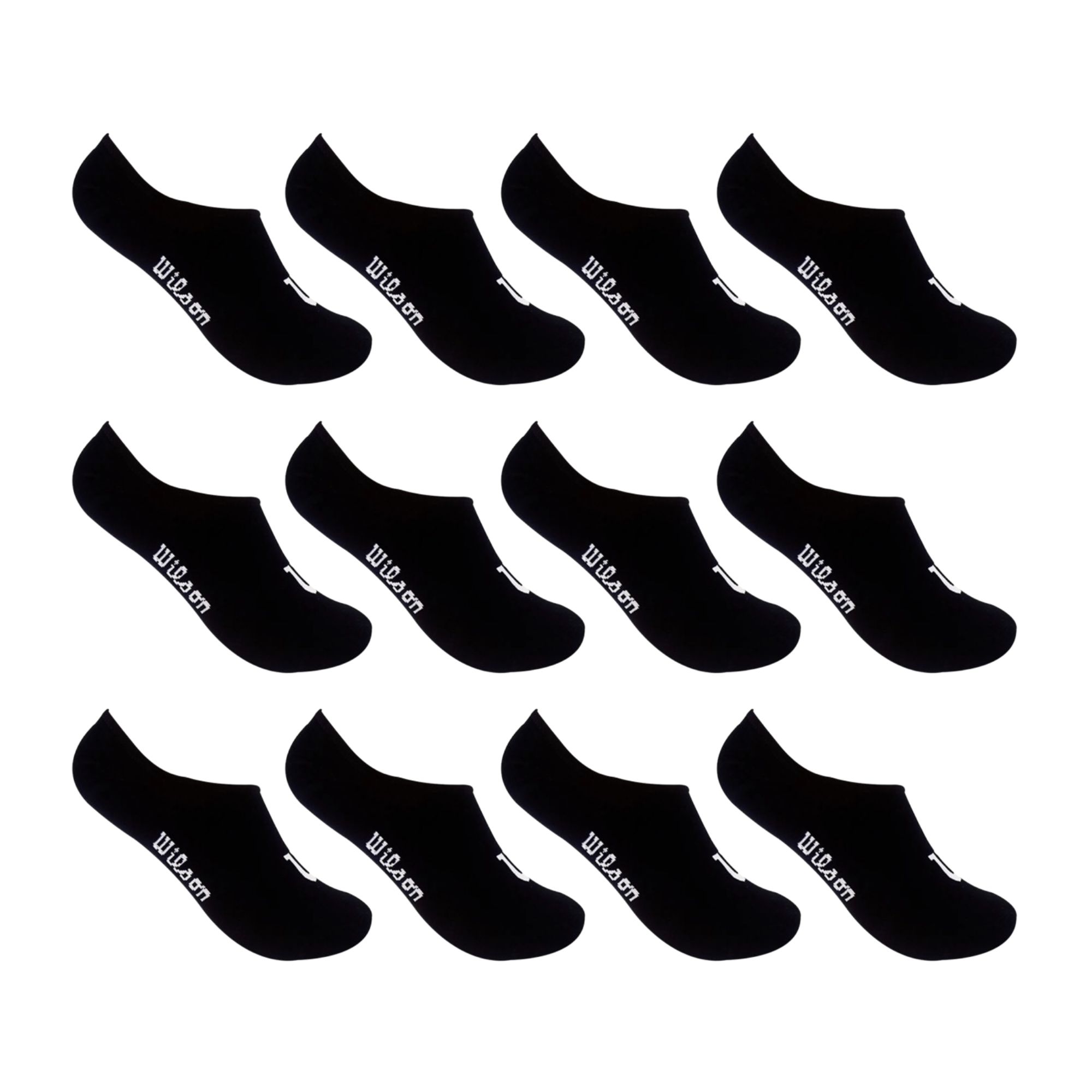 Foto 2 | 12 Pares De Tin Invisible Para Hombre Wilson Color Negro
