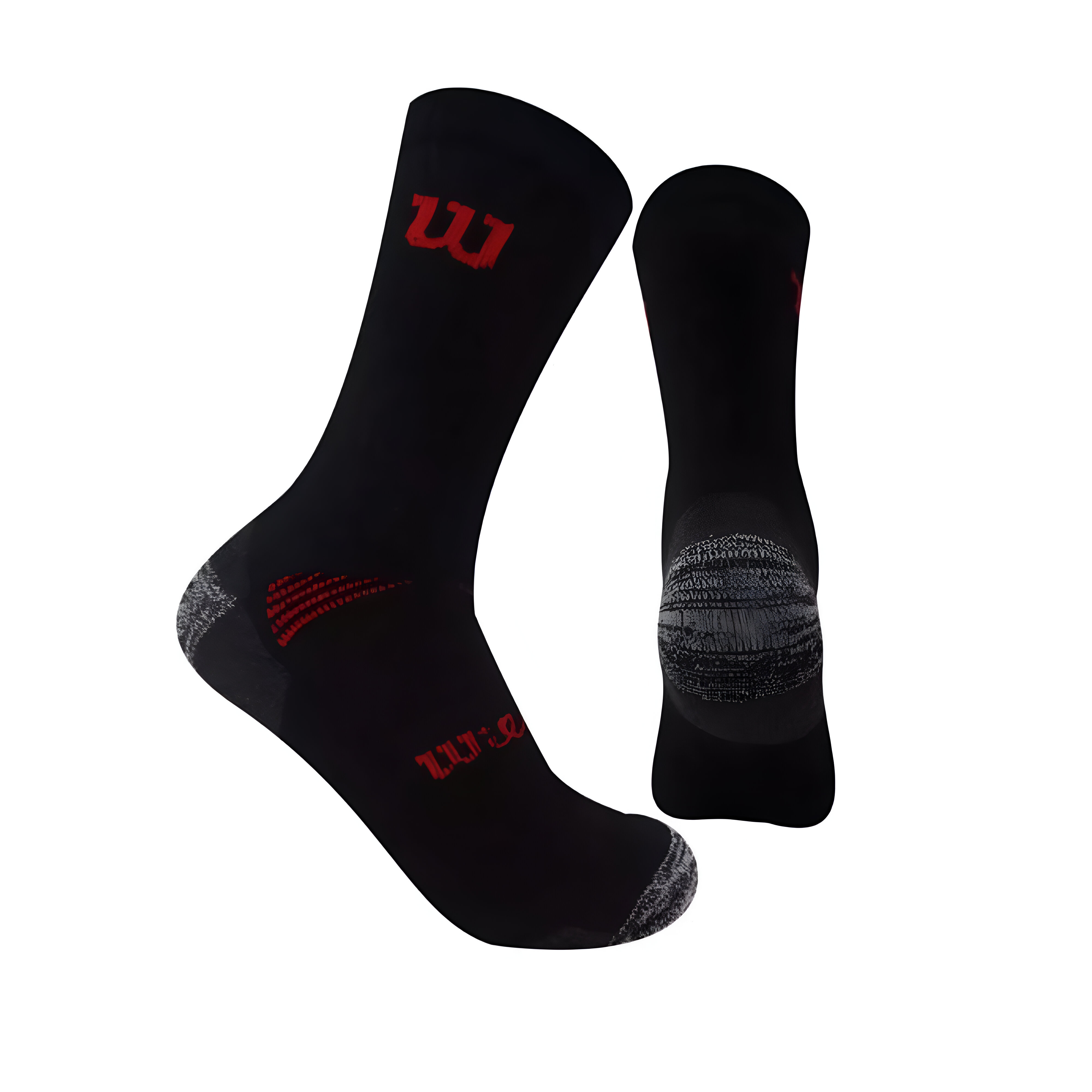 20 Pares De Calcetas 3/4 Para Hombre Wilson Color Negro