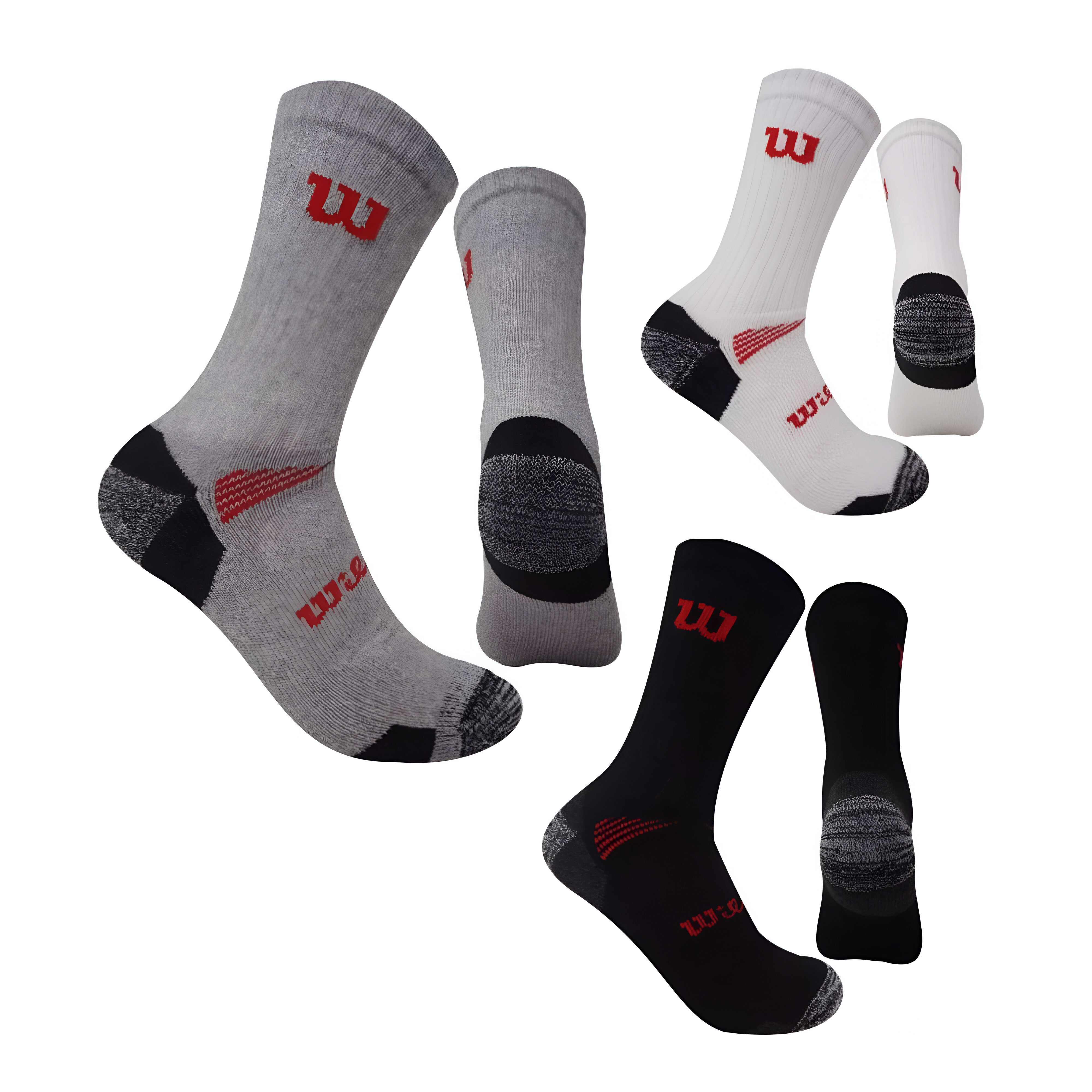 20 Pares De Calcetas 3/4 Para Hombre Wilson Color Multicolor
