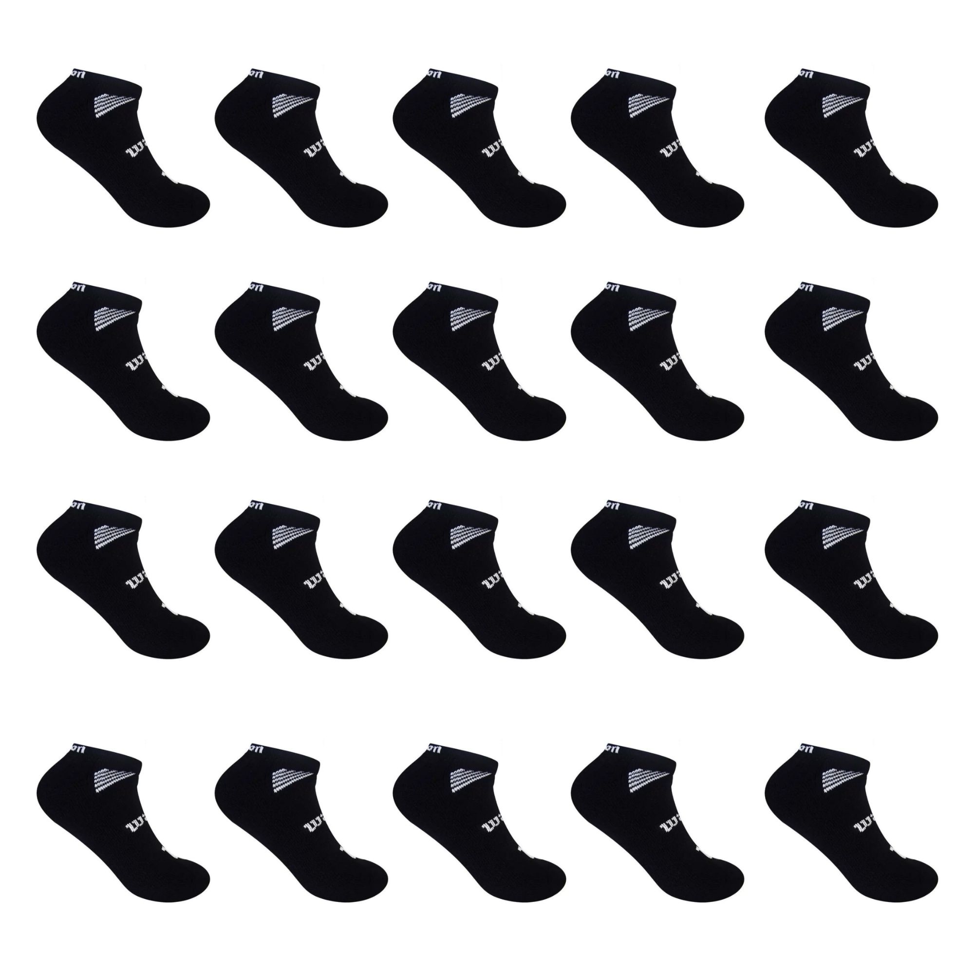 Foto 3 pulgar | Calcetines Deportivos Wilson Negro para Hombre 20 Pares