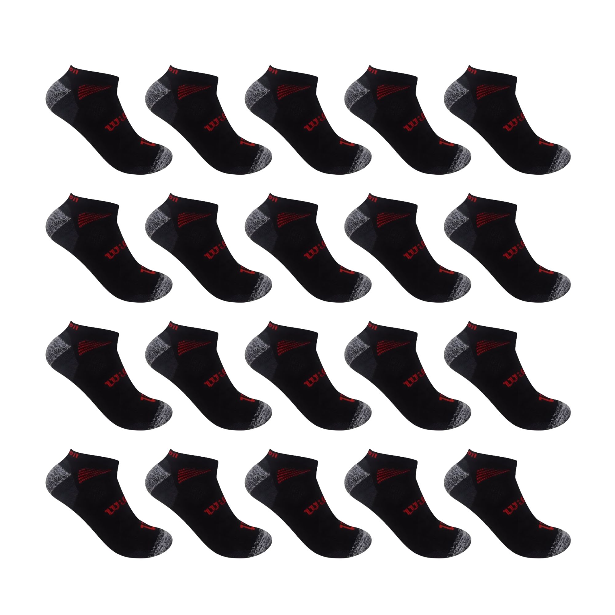 Foto 3 pulgar | 20 Pares Tin Para Hombre Wilson Afelapado Color Negro