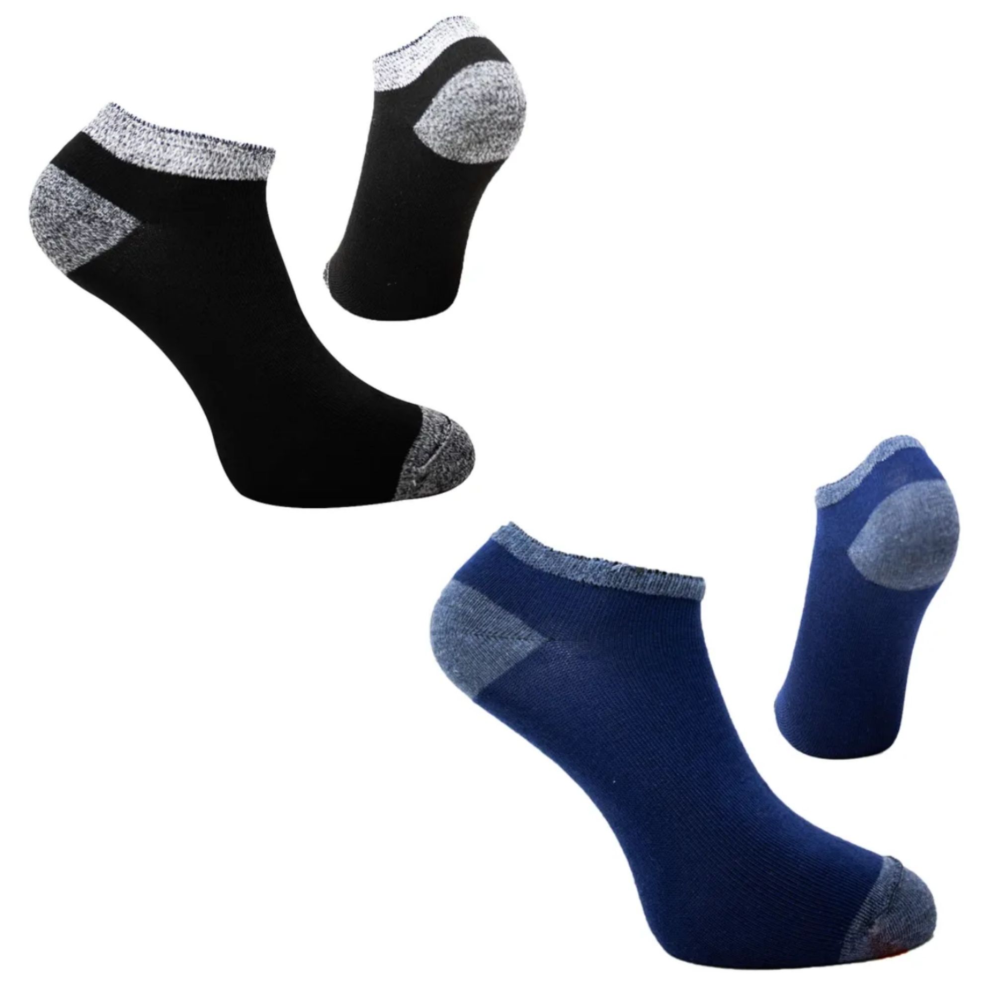 Foto 1 | 12 Pares De Tin Para Hombre, Diabetico, Wilson, Color Azul Marino Y Negro