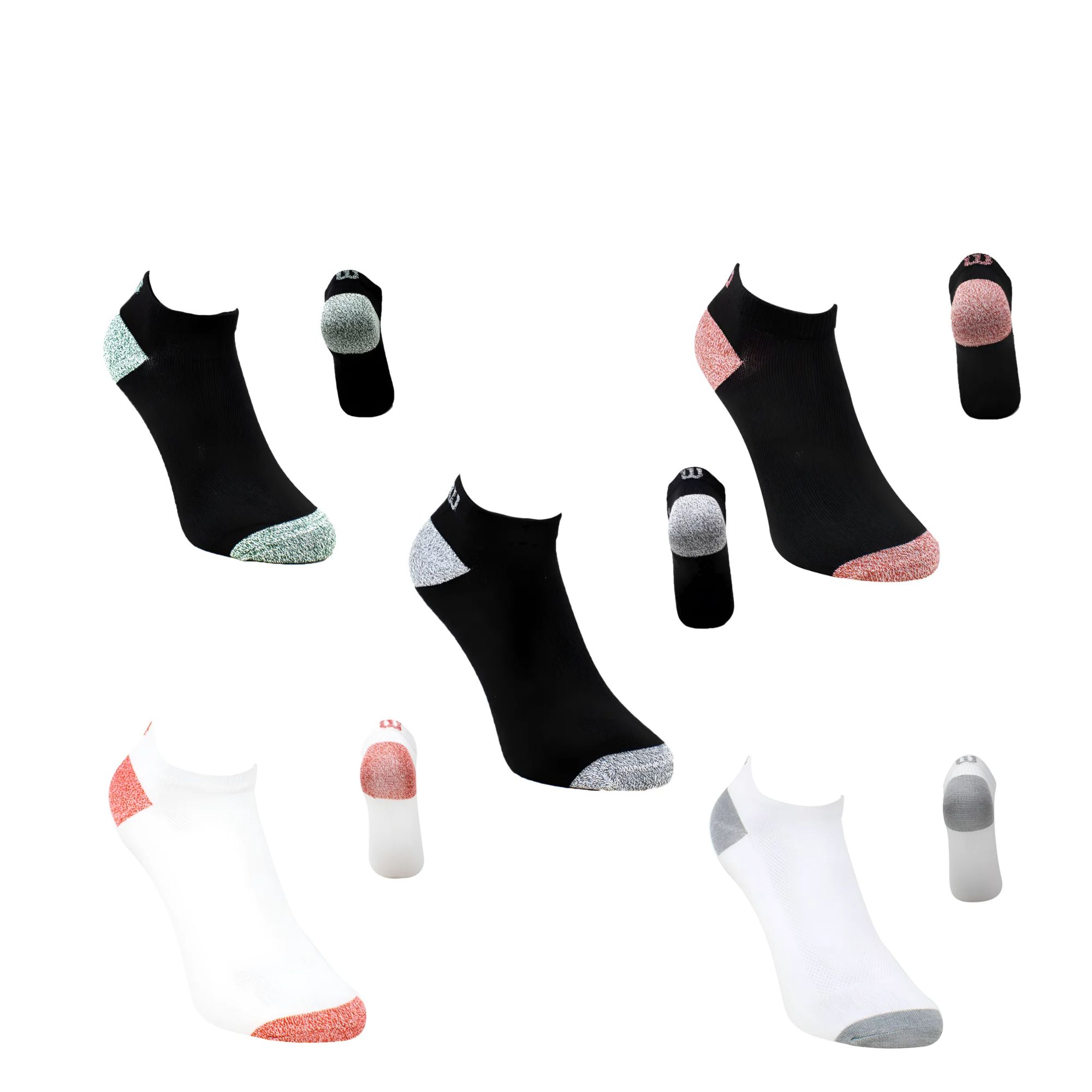 Foto 2 pulgar | 20 Pares Tin Para Hombre Wilson Color Negro Marmoleado Multicolor Super Soft