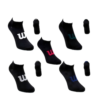 Foto 1 | 20 Pares Tin Para Hombre Wilson Color Blanco Logo Multicolor Super Soft