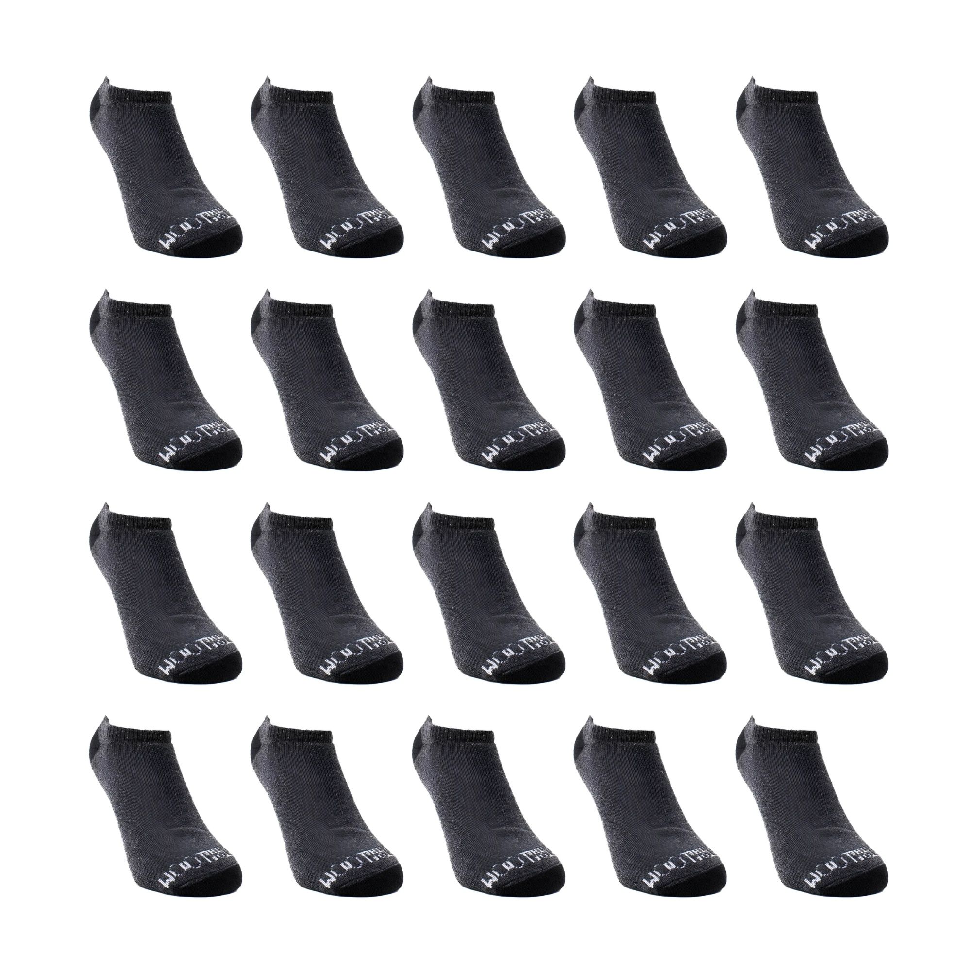 Foto 3 pulgar | 20 Pares Tin Corto Para Hombre Fruit Of The Loom Color Oxford Con Negro