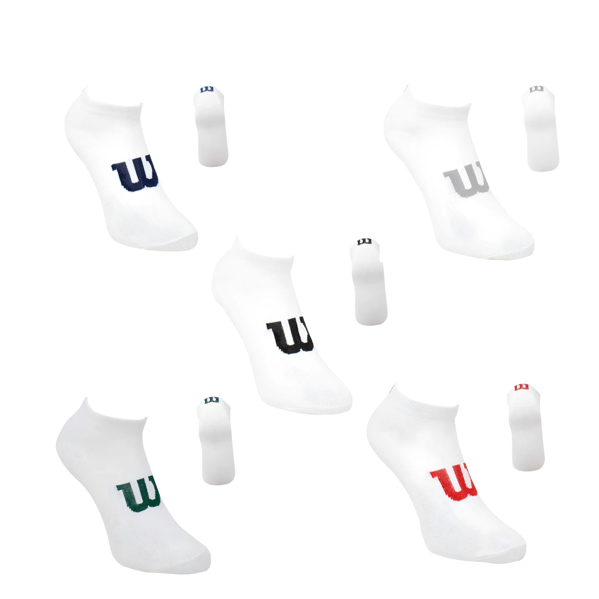 Foto 2 pulgar | 20 Pares Tin Para Hombre Wilson Color Negro Multicolor Super Soft