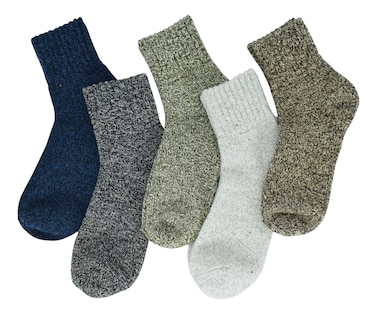 Foto 1 | Calcetines Termicos Unisex Largos Tejidos 5 Pares Adecuado Para Hombres