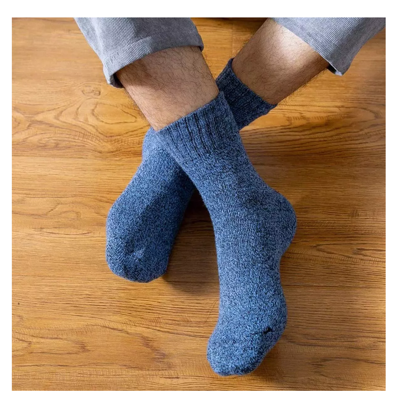 Foto 3 | Calcetines Termicos Unisex Largos Tejidos 5 Pares Adecuado Para Hombres