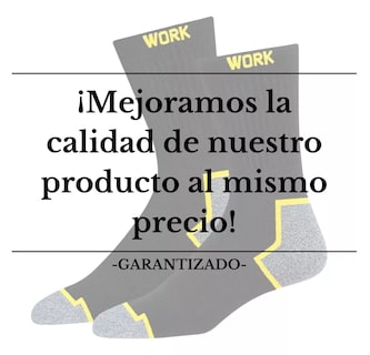 Foto 5 | Calcetines Para Trabajo 100 % Algodon 12 Pares Negro Lineas Amarillas 26 - 30 Cm Del Pie