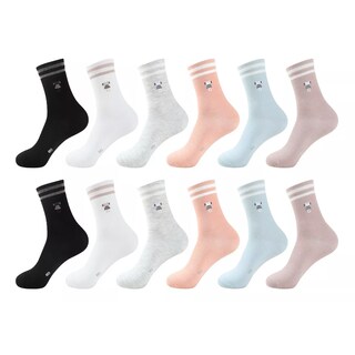 Foto 1 | 6 Pares Calcetines Largas Para Mujer Eo Safe Imports Esi-17332 Multicolor