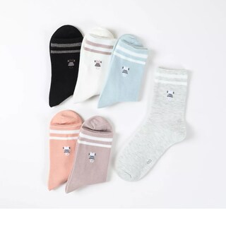 Foto 2 | 6 Pares Calcetines Largas Para Mujer Eo Safe Imports Esi-17332 Multicolor