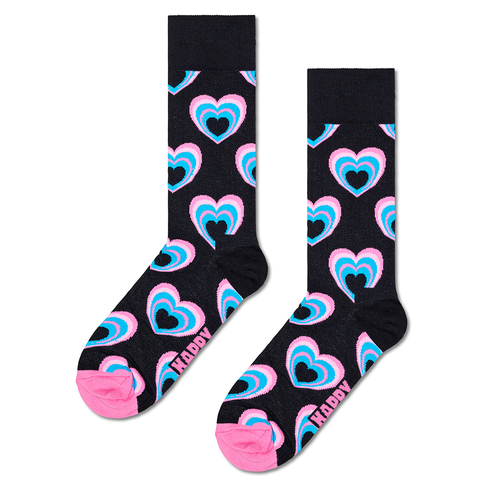 Foto 3 pulgar | Set 2 Calcetines Happy Socks Diseño Corazones Unisex
