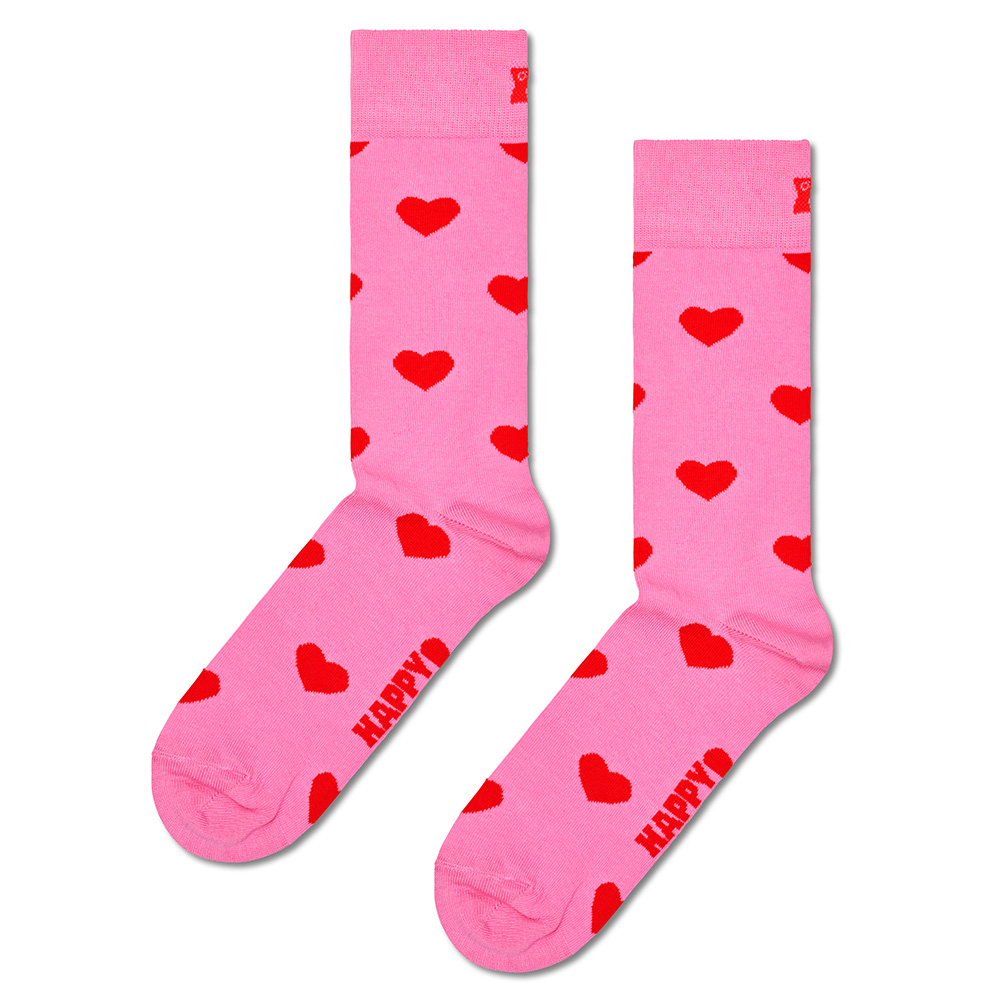 Foto 4 pulgar | Set 2 Calcetines Happy Socks Diseño Corazones Unisex