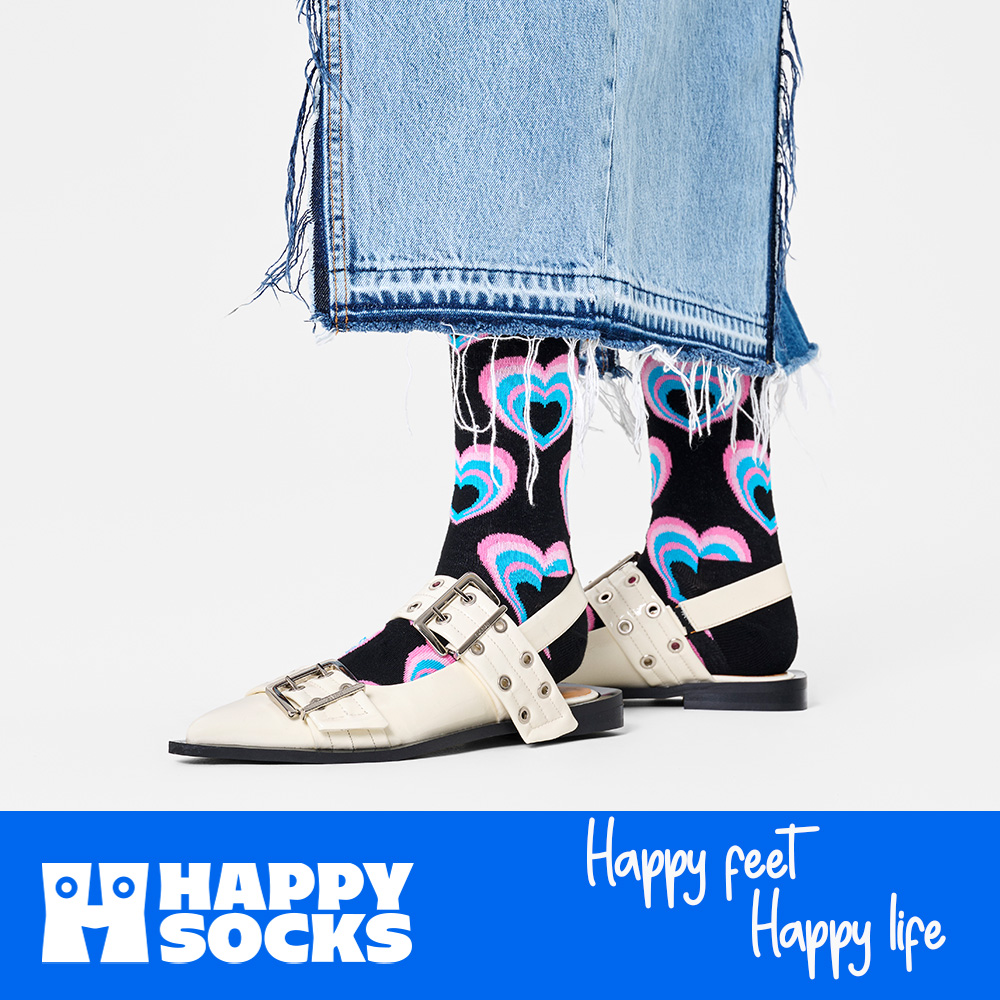 Foto 8 | Set 2 Calcetines Happy Socks Diseño Corazones Unisex