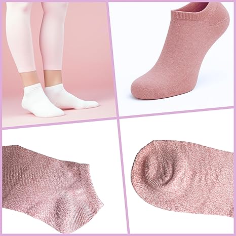 Foto 5 pulgar | Pack 5 Pares Calcetines Bajos Para Mujer Ultra Suaves | Corte Bajo Invisible | Tacto Sedoso Tipo Nube  ROSA/BLANCO/NEGRO