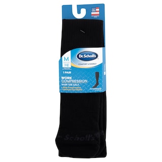 Foto 3 | Calcetín Dr. Scholl's De Compresión Para Hombre, Deportivo Y De Trabajo, Negro - Venta Internacional.