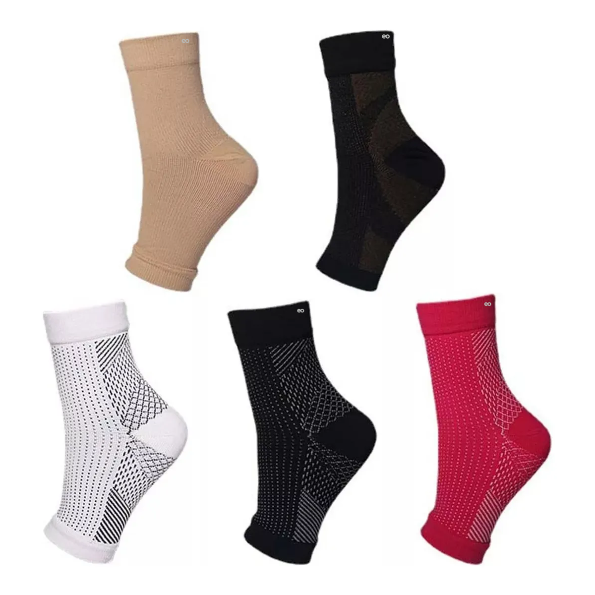 5 Pares De Calcetines Para Neuropatía Talla L/xl Eo Safe Imports Esi-19773 Multicolor