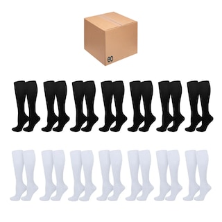 Foto 1 | Medias Calcetines De Compresión 14 Pares Talla S/m Eo Safe Imports Esi-20788 Blanco Y Negro