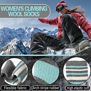 Foto 4 | Venta Internacional-Calcetines de Senderismo Ebmore para Mujer 5 Pares