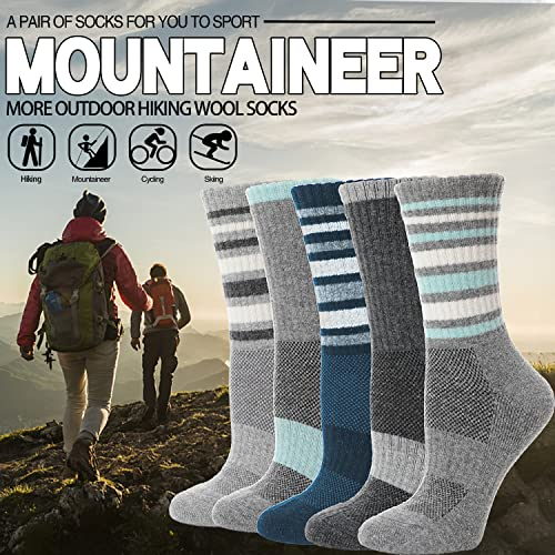 Foto 6 pulgar | Venta Internacional-Calcetines de Senderismo Ebmore para Mujer 5 Pares