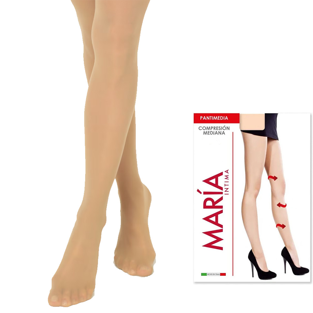 Foto 2 | Pantimedias Beige María Íntima 2 Piezas