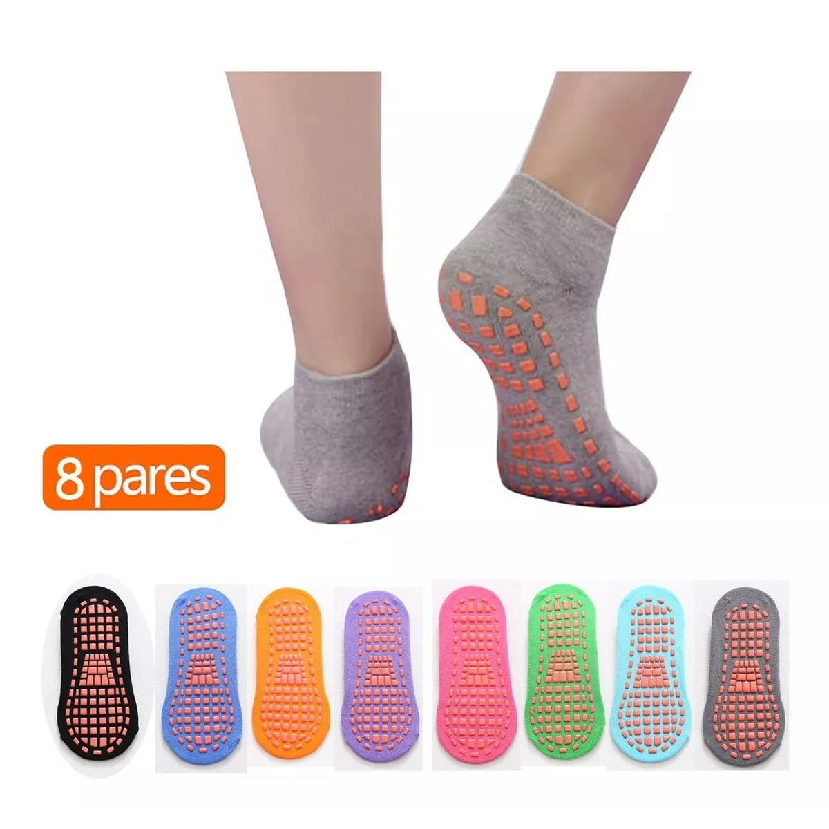 Foto 3 pulgar | Calcetines Antideslizantes De Yoga Eo Safe Imports Esi-5704 Multicolor
