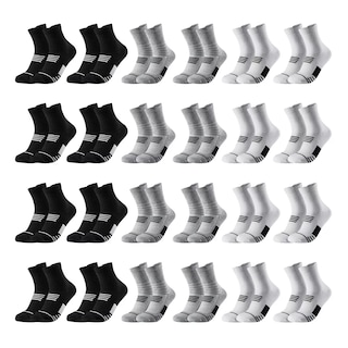 Foto 1 | 24 Pares Calcetines Deportiva Hombre 100% Algodón Eo Safe Imports Esi-15791 Multicolor
