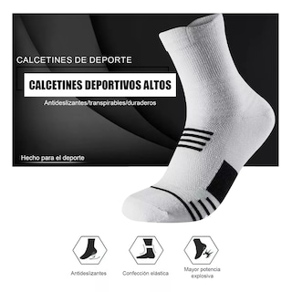 Foto 2 | 24 Pares Calcetines Deportiva Hombre 100% Algodón Eo Safe Imports Esi-15791 Multicolor