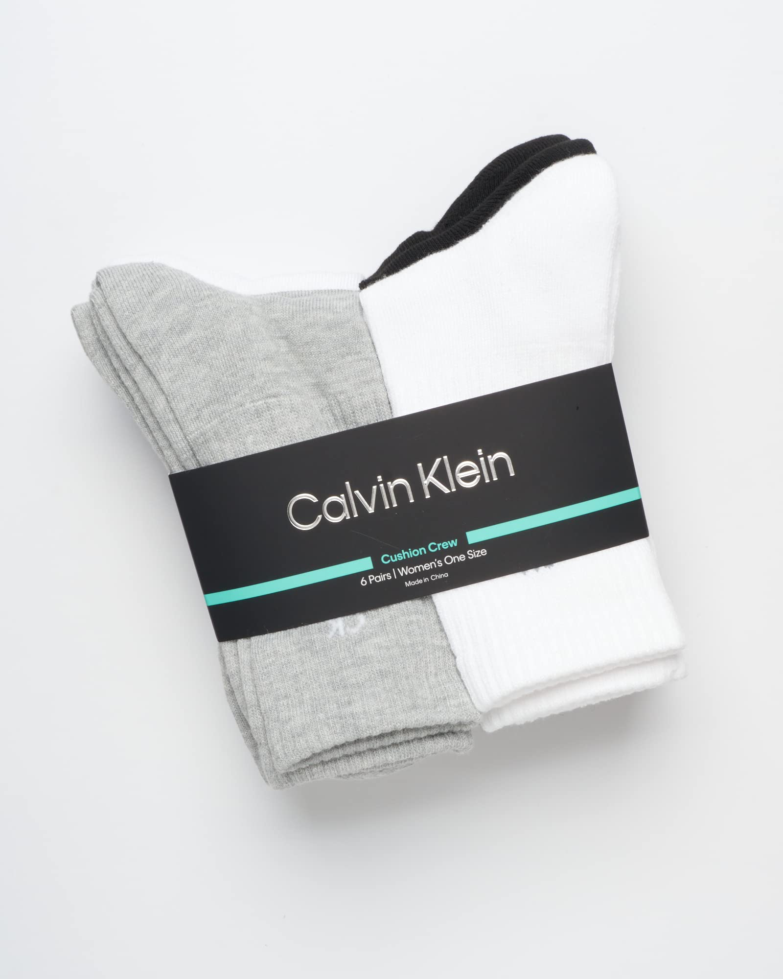 Foto 3 pulgar | Calcetines Calvin Klein Cushion Athletic Crew, Paquete De 6, Tallas 4-10 Para Mujer - Venta Internacional.