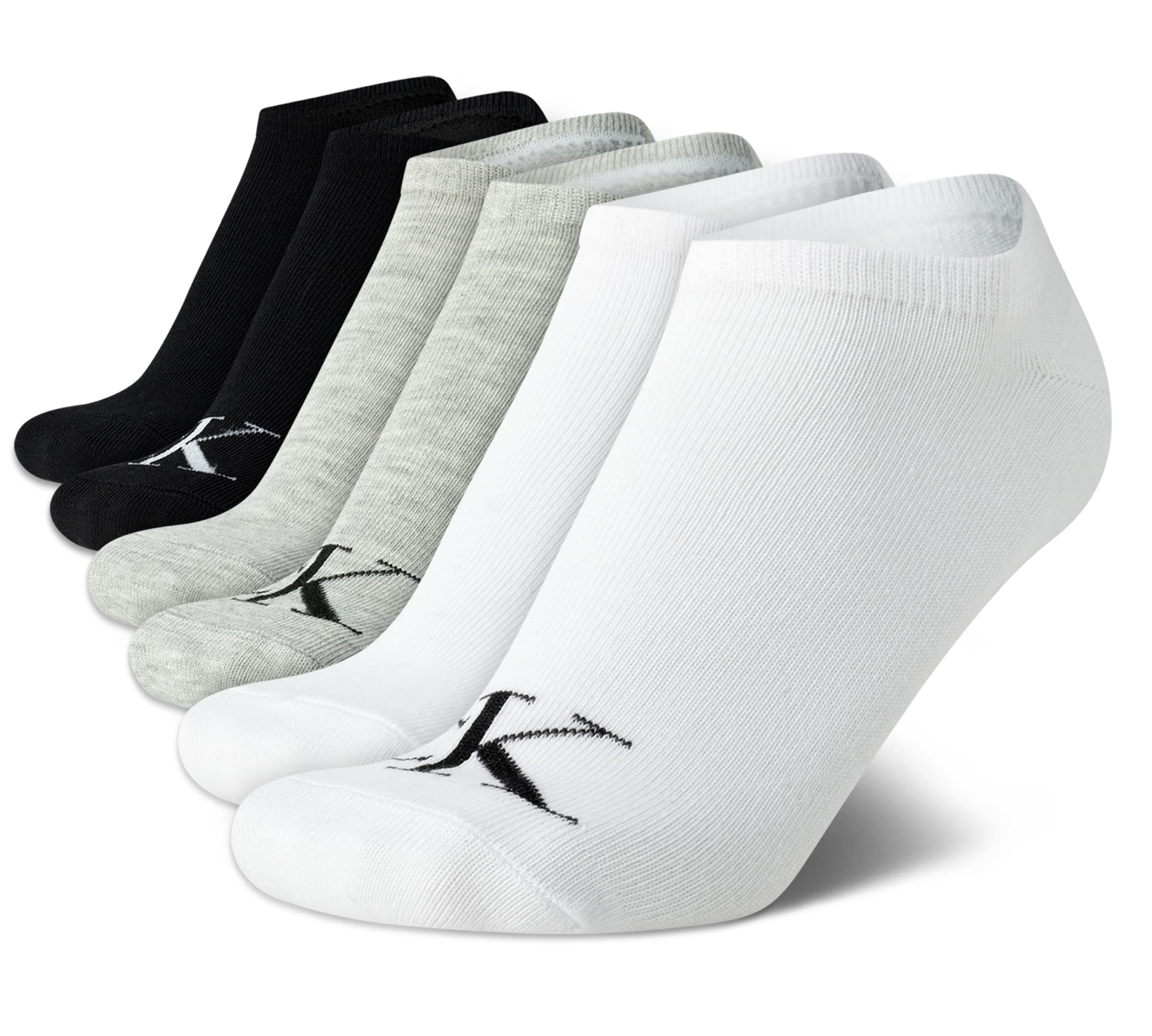 Foto 2 pulgar | Calcetines Calvin Klein Ligeros Que No Se Muestran Para Mujer De 4 A 10 (paquete De 6) - Venta Internacional.