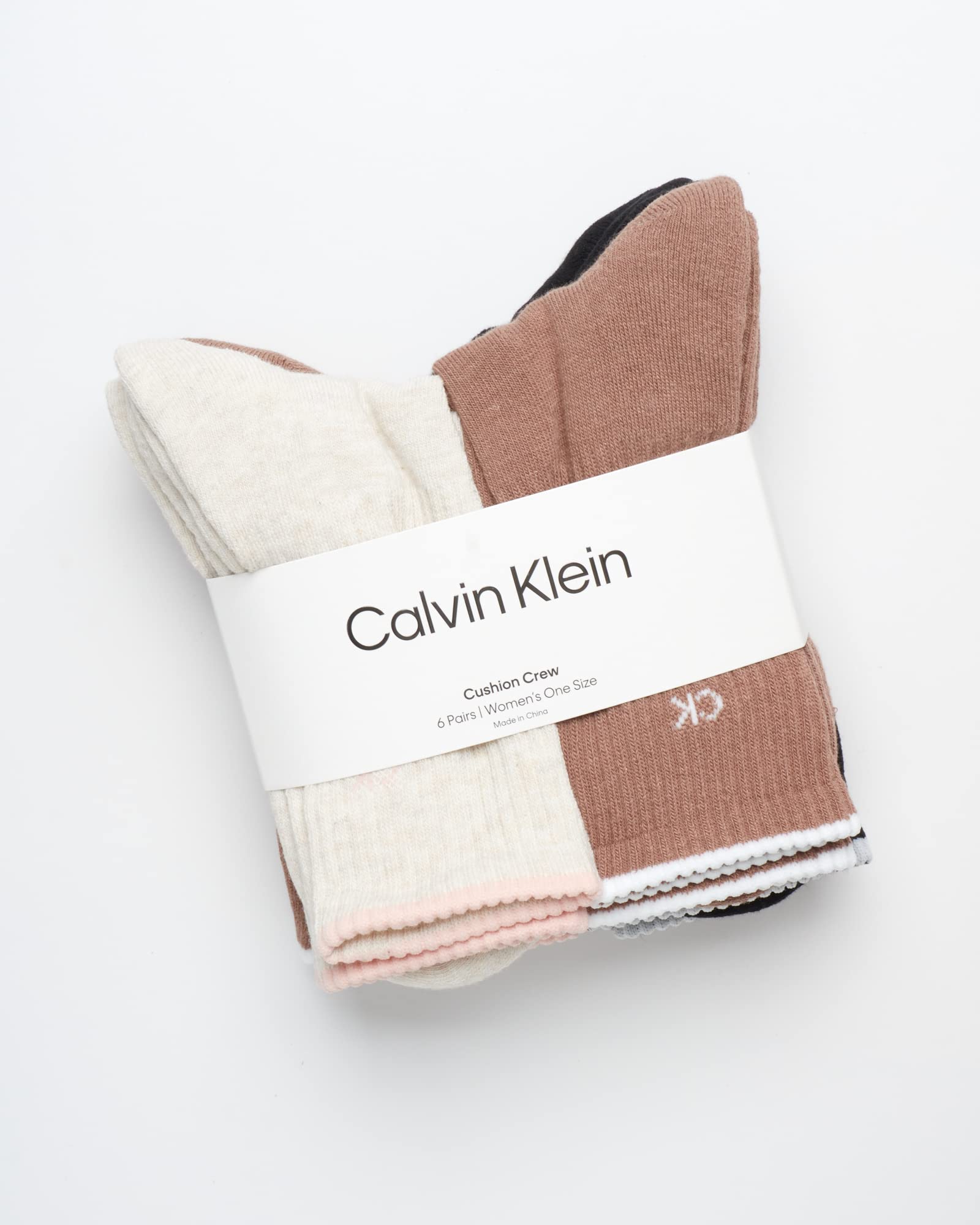Foto 3 pulgar | Calcetines Calvin Klein Cushion Athletic Crew, Paquete De 6, Para Mujer, 4-10 - Venta Internacional.