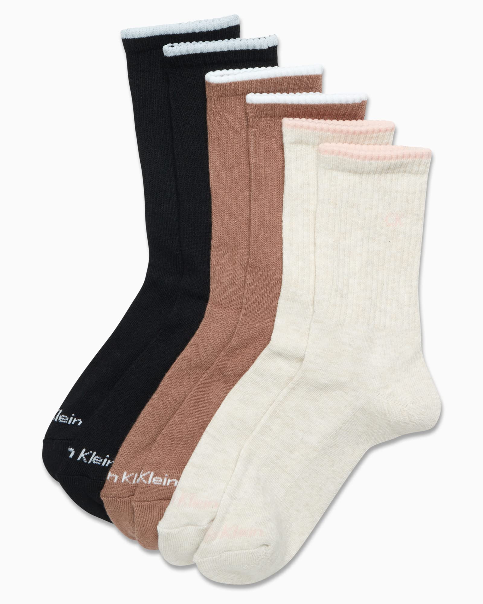 Foto 4 pulgar | Calcetines Calvin Klein Cushion Athletic Crew, Paquete De 6, Para Mujer, 4-10 - Venta Internacional.